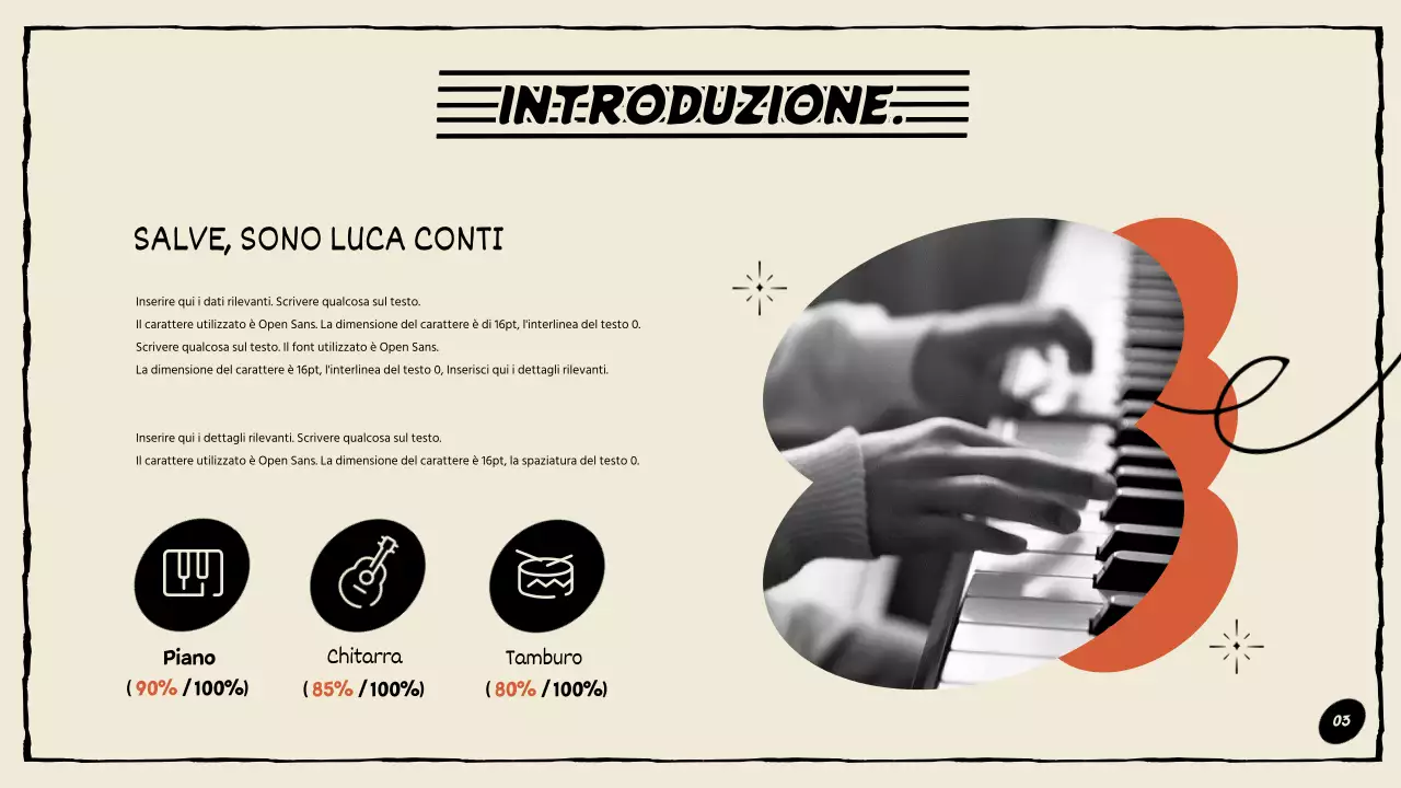 Portafoglio compositore in arancione e nero