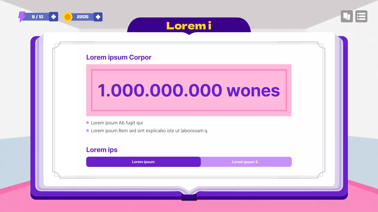 Propuesta de concepto de juego escolar en morado