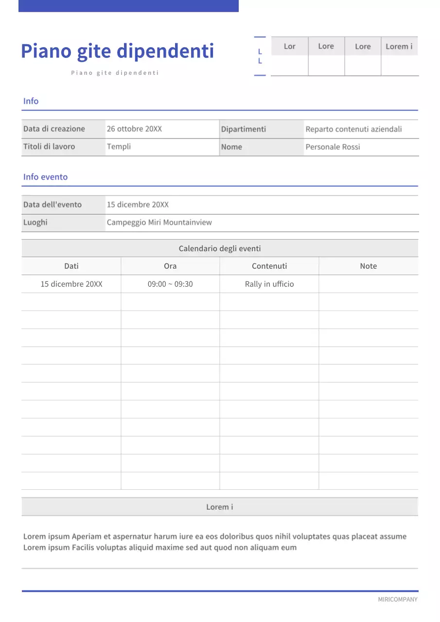 Linee semplici in blu navy e nero, concetto di planner per picnic