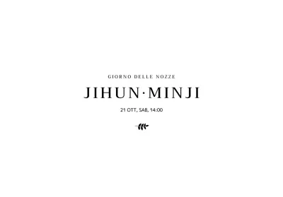 Buste per inviti di nozze dal design semplice con illustrazioni botaniche nere e i nomi degli sposi.