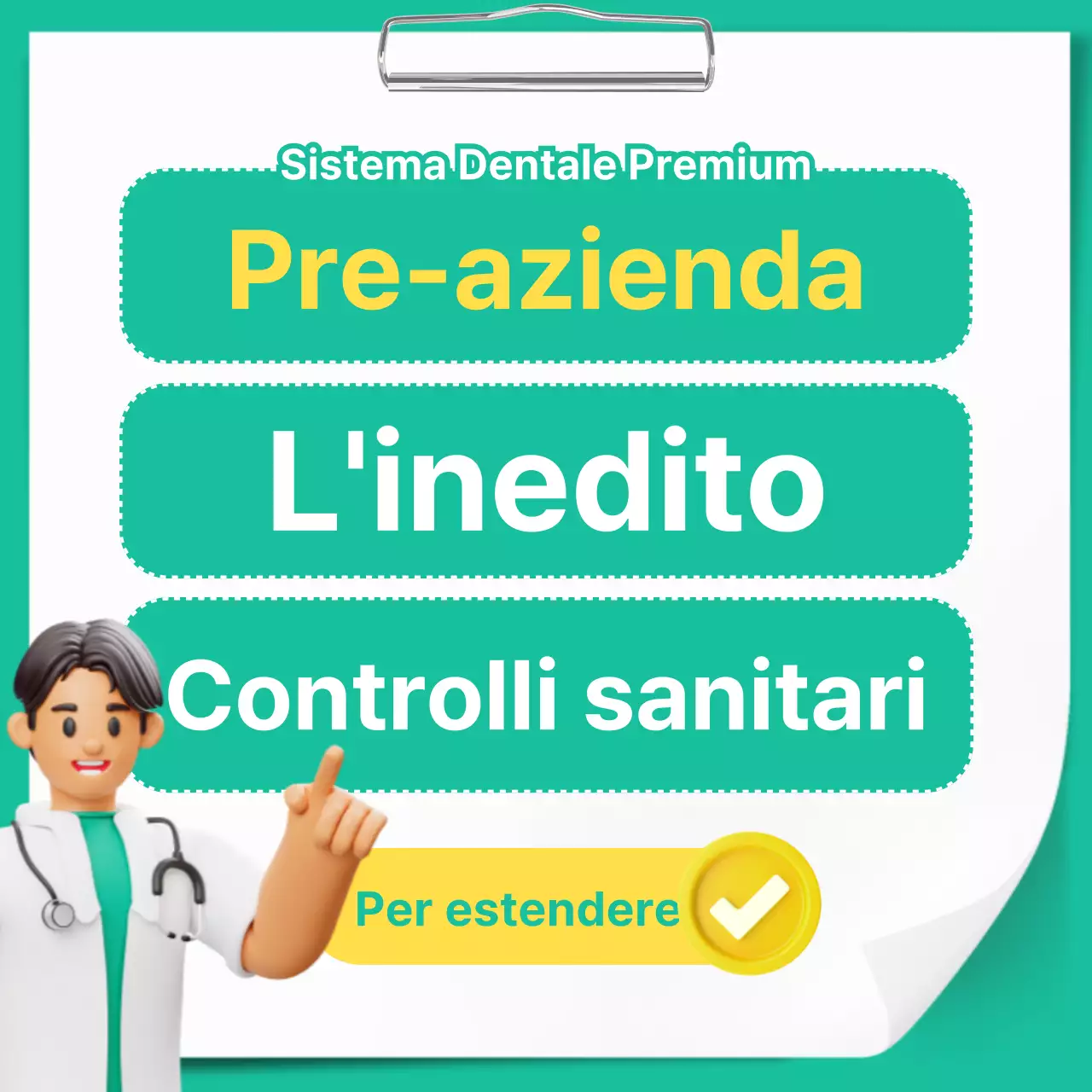 Carta di screening sanitario estesa alla menta e al gialloNews