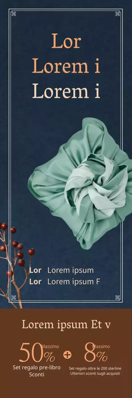 Volantino per il pre-ordine del set regalo Obon con splendide foto natalizie