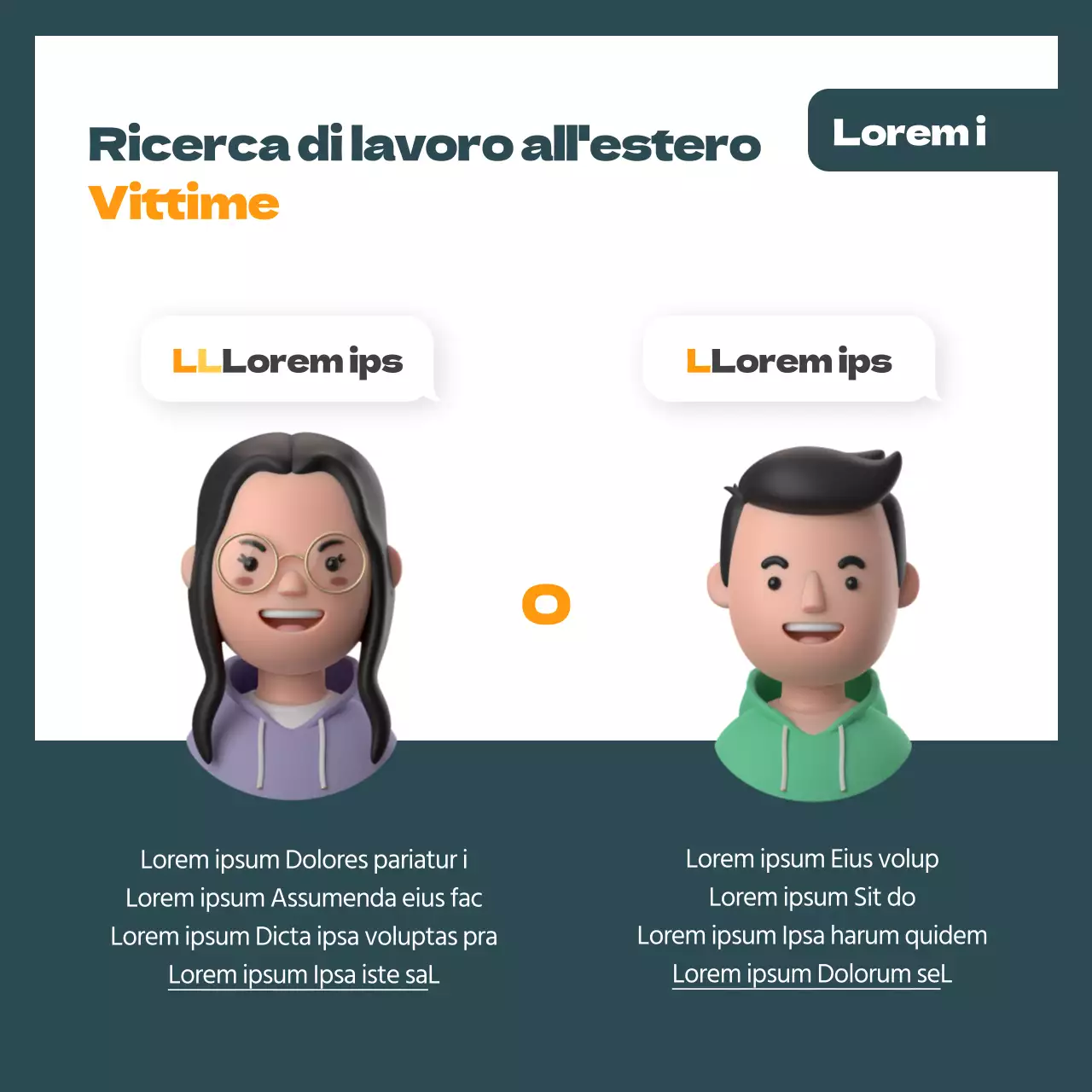 Come evitare di cadere vittima delle truffe del lavoro da casa all'estero in verde e arancione CardNews