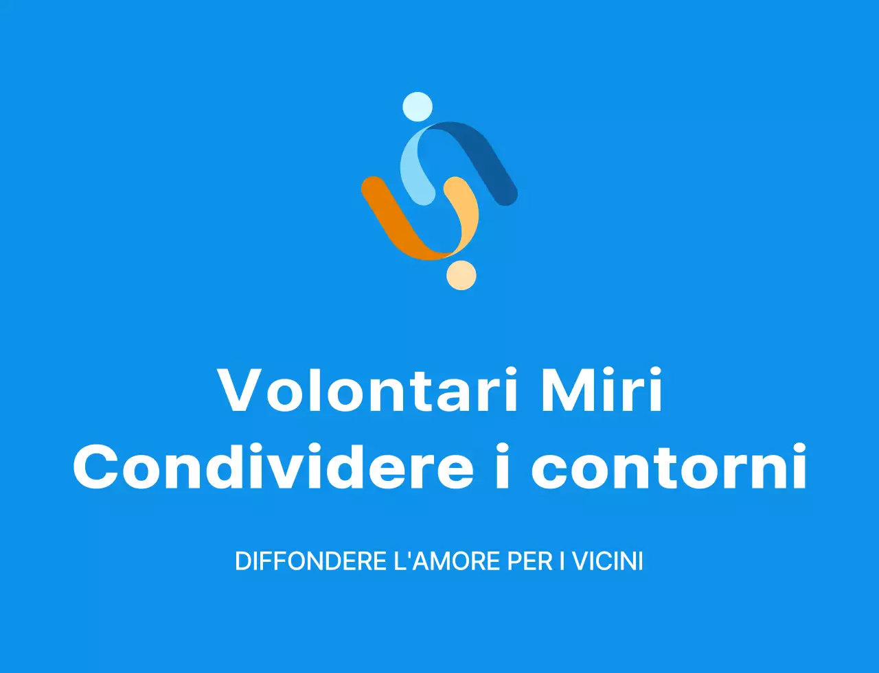 Gilet da volontario semplice con logo del simbolo del volontario blu bianco e giallo