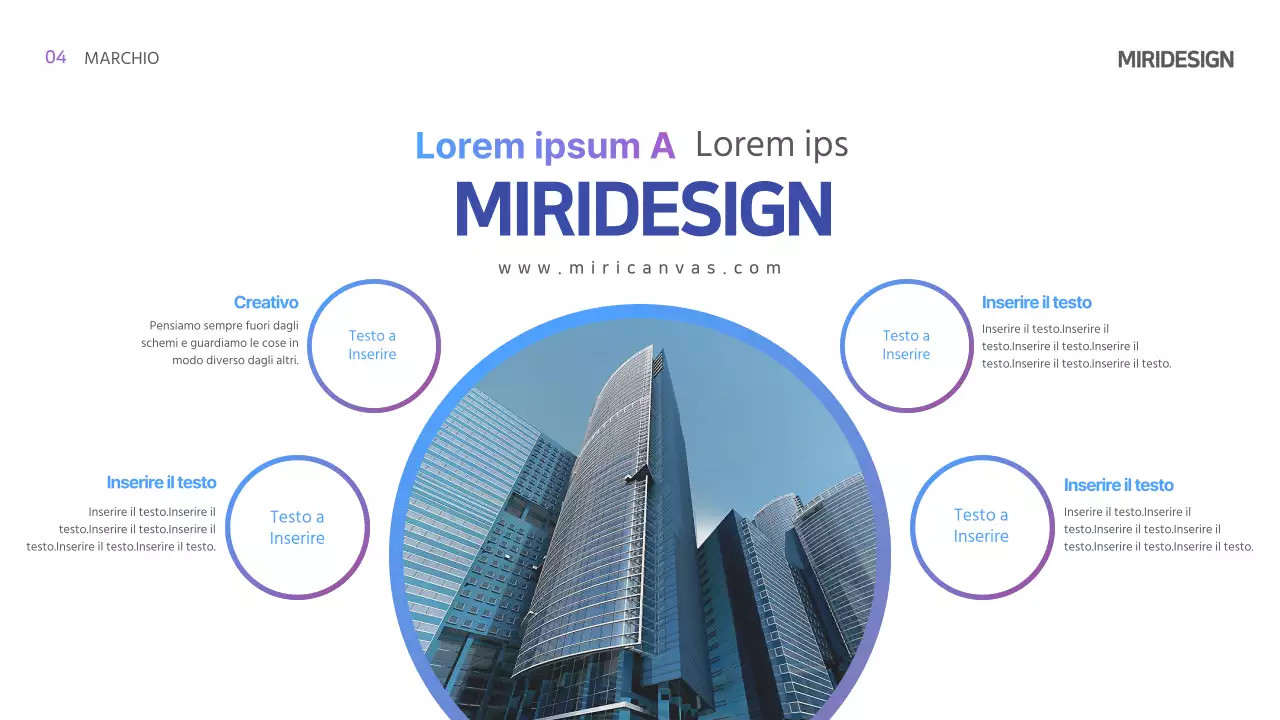 Modello IR a gradiente azzurro