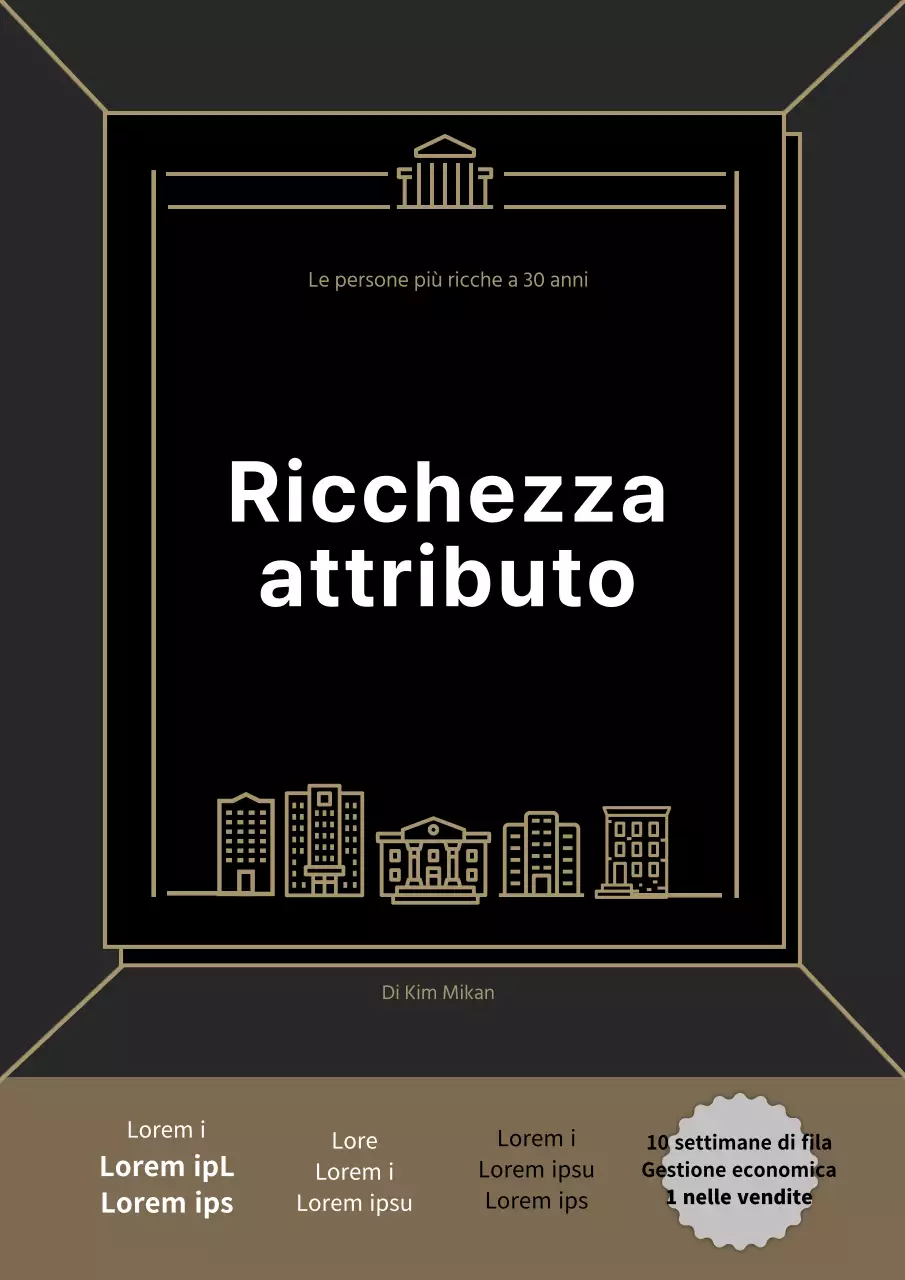oro nero pittogrammadesign lussoeconomia gestione