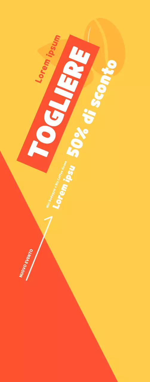 Striscione promozionale per un'allegra palestra-caffè