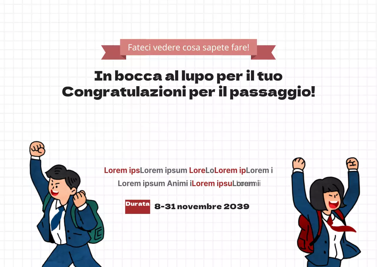 Facciamo il tifo per il vostro successo