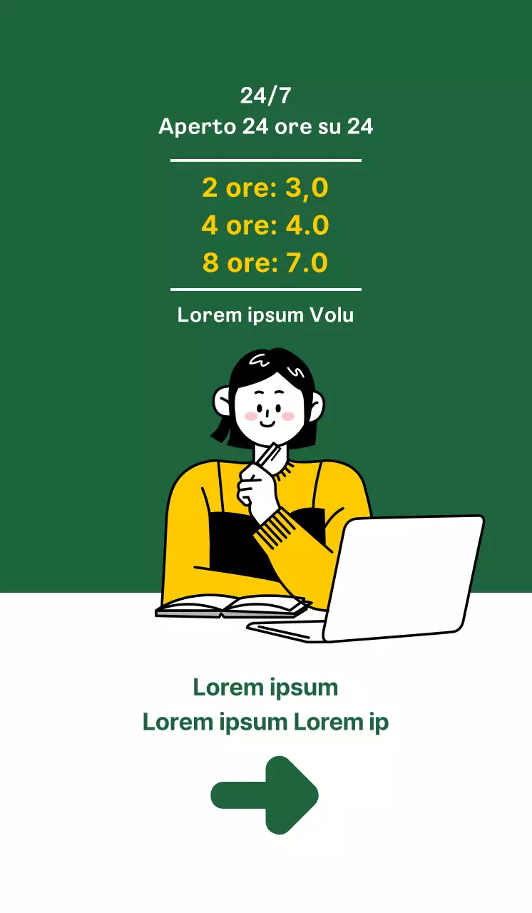 Promuovete il vostro caffè studio con uno sfondo verde e pulito