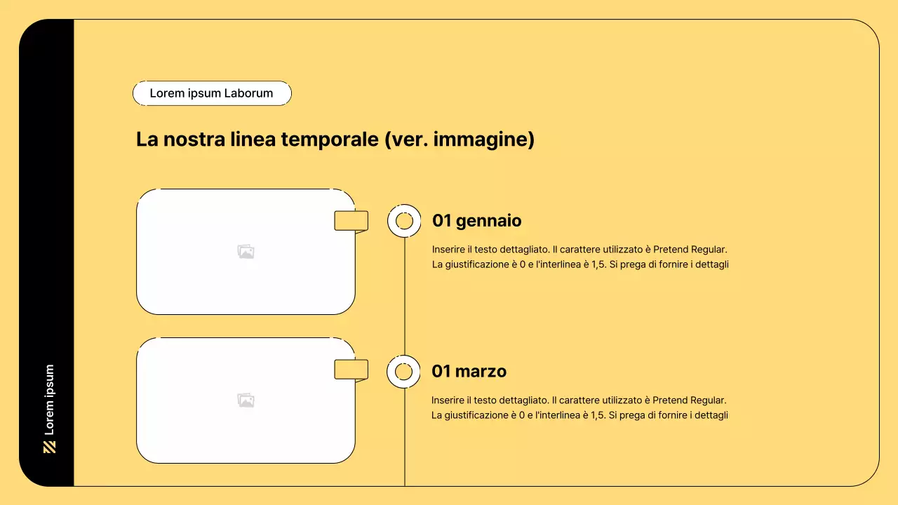 Illustrazione aziendale con linee semplici e colore giallo