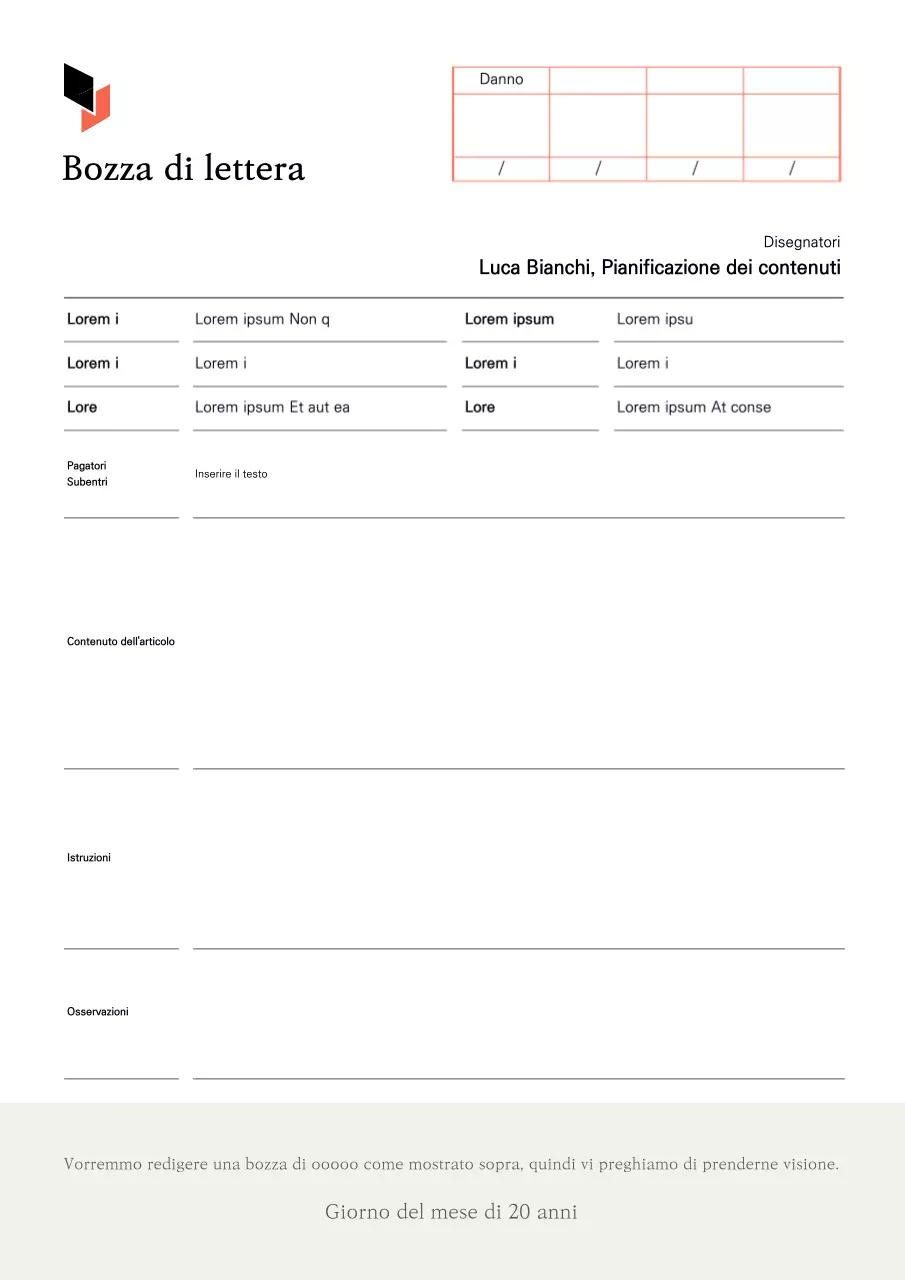 Una bozza pulita, bianca e beige