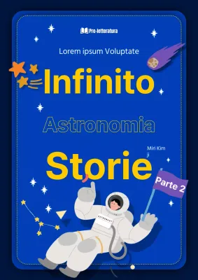 Storia dell'astronomia con immagini di pianeti blu e gialli