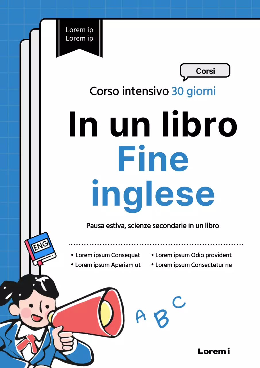 Simpatica illustrazione blu della copertina di un libro con domande speciali