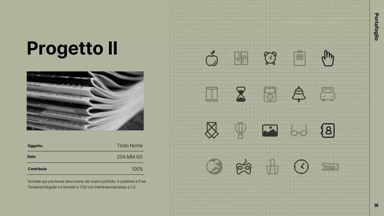 Un portafoglio moderno in kaki e beige