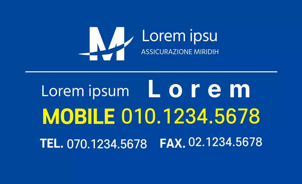 logo blu azienda semplice