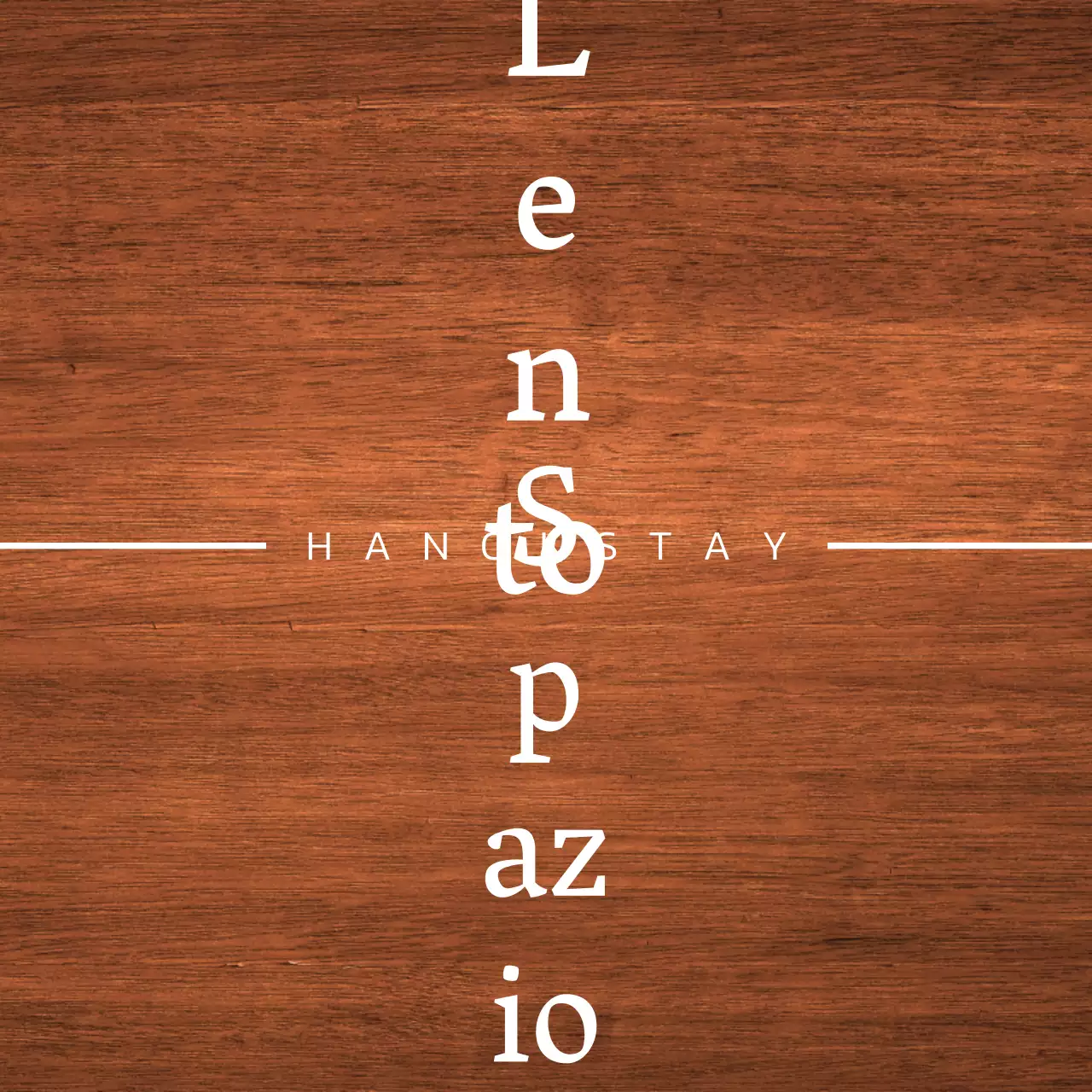 Design del soggiorno Hanok con grondaie bianche e logo del paesaggio semplificato