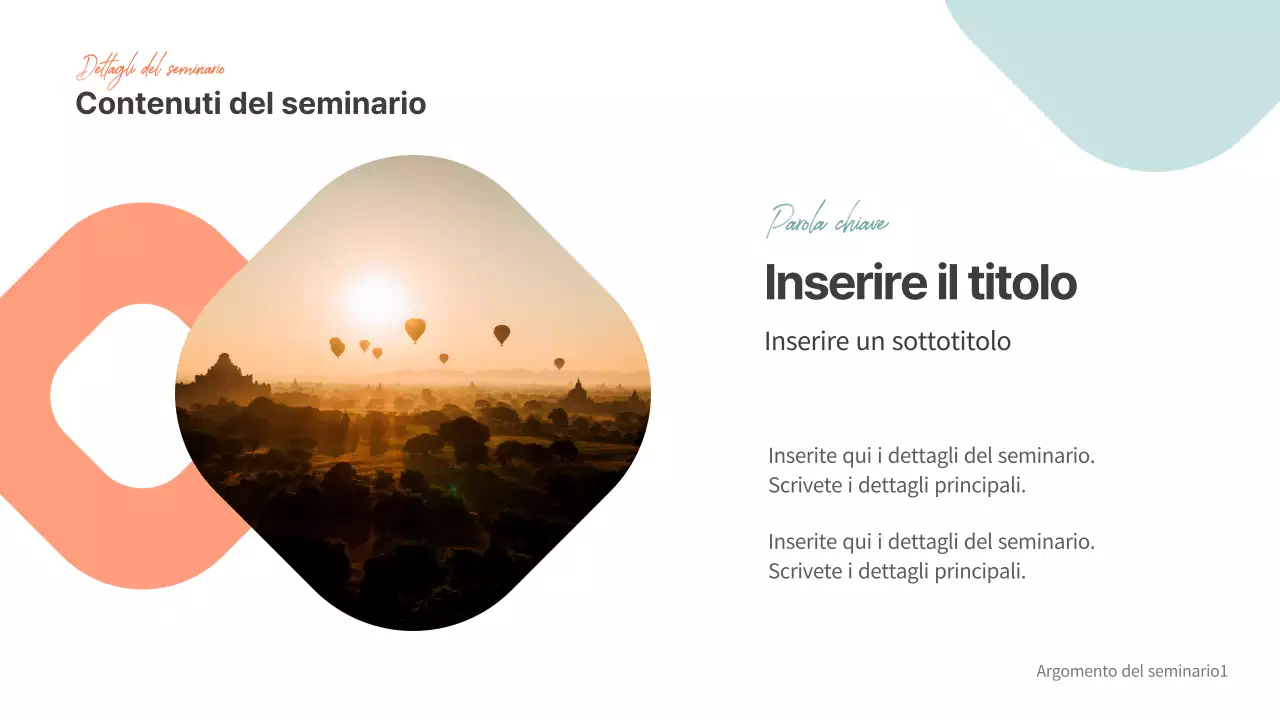 Presentazioni per seminari