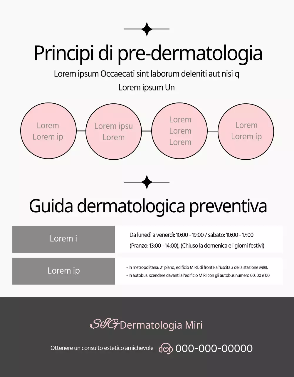 Promuovere i trattamenti laser dermatologici in rosa e nero