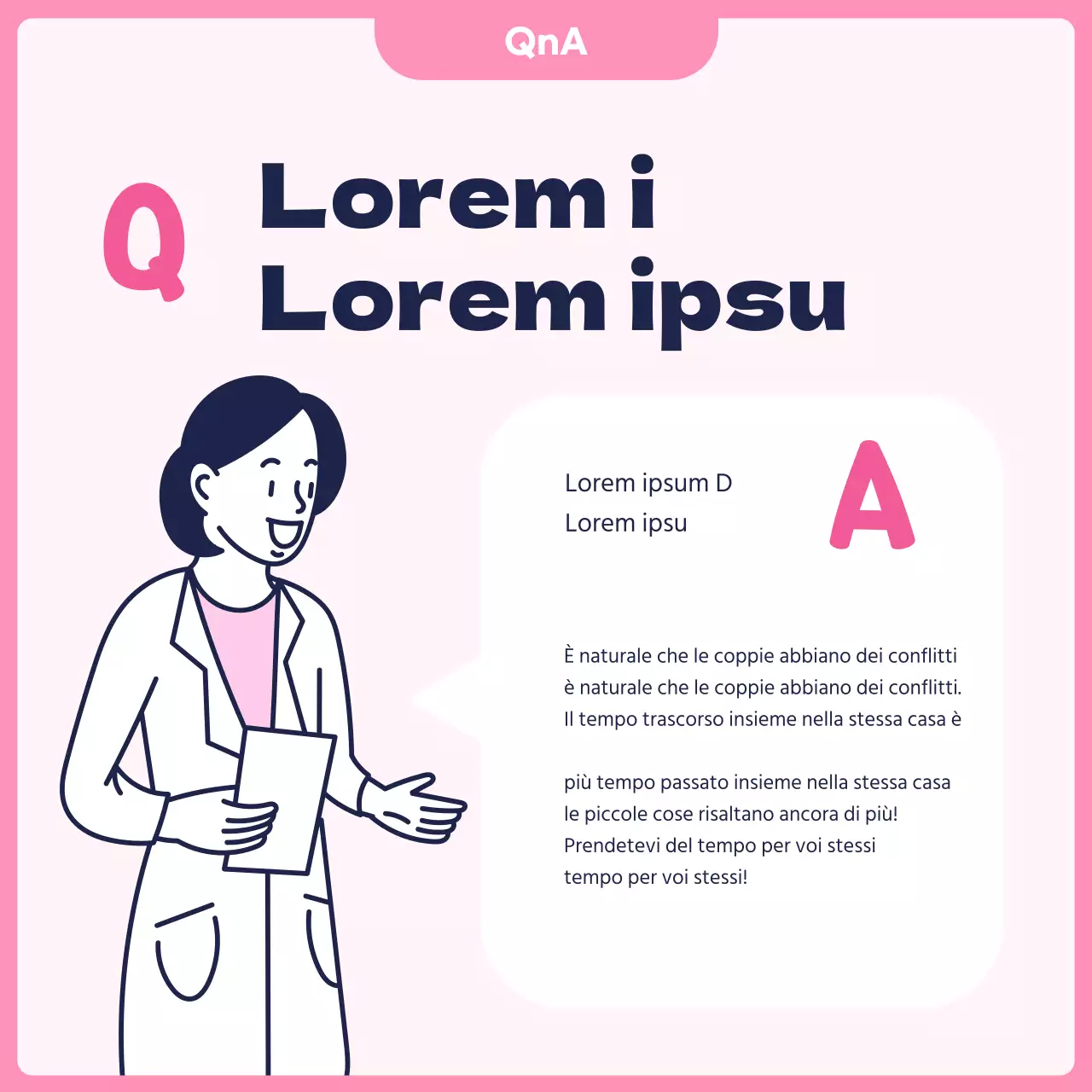 Una pubblicità per una simpatica clinica di psicoterapia per coppie rosa e blu.