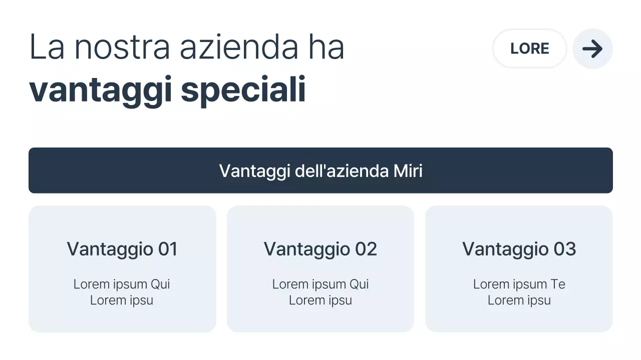 Promuovere un business minimalista in bianco e blu navy