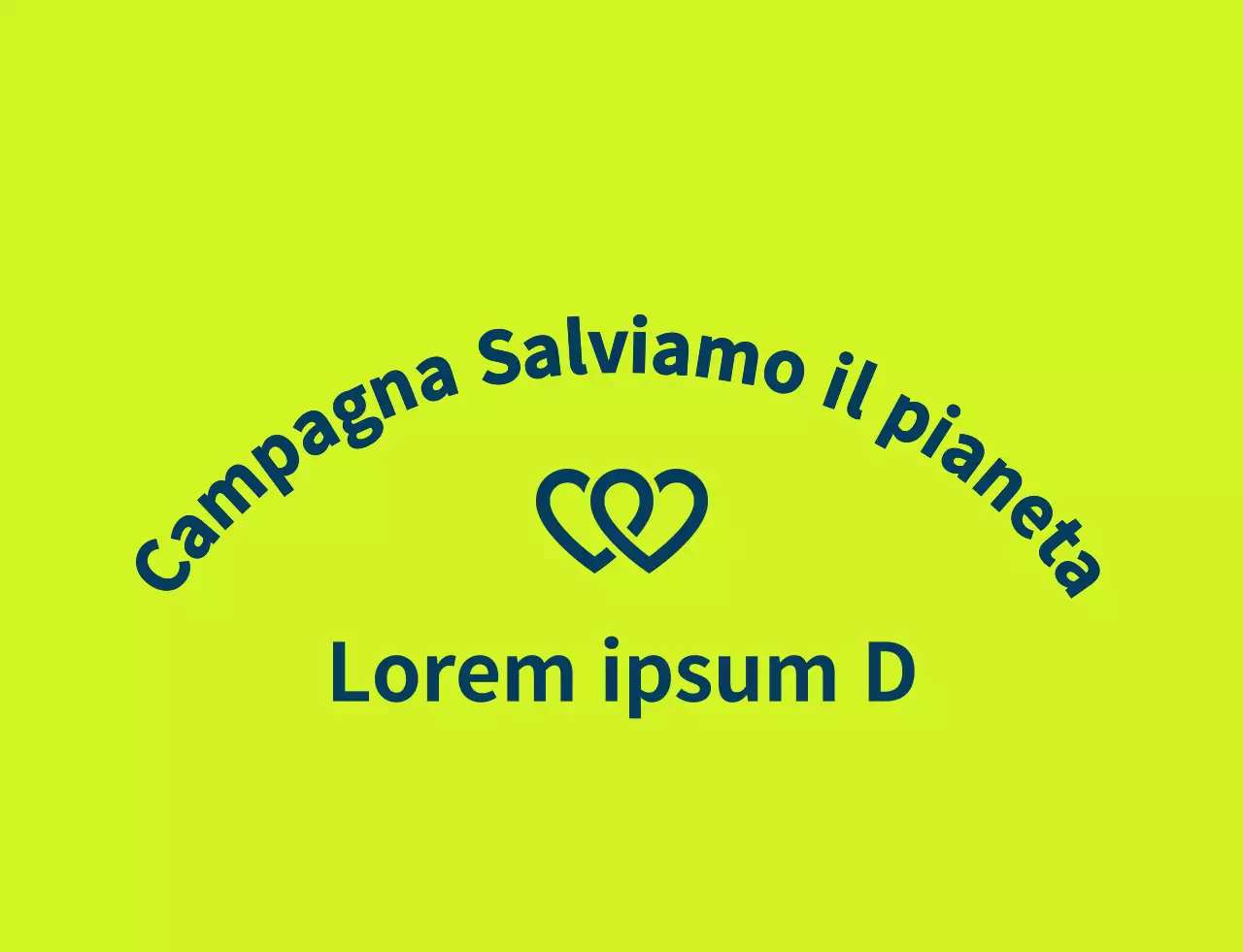 Stile del logo del simbolo del volontario pulito in verde chiaro e blu navy per le organizzazioni ambientaliste globali