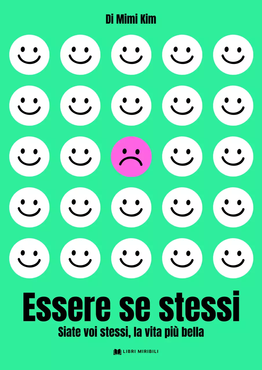 Copertina di un libro di auto-aiuto in stile pop art verde