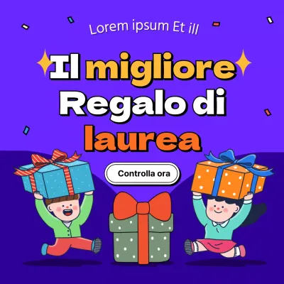 evento regalo di laurea viola