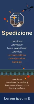 Lettera di consegna per il Giorno del Ringraziamento in una combinazione di colori navy
