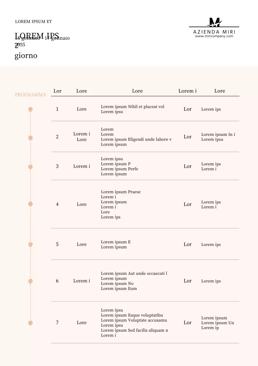 Beige Programma semplice