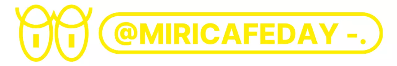 Carino e pulito rimbalzare illustrazione occhio in giallo con combinazione di testo Style Cafe