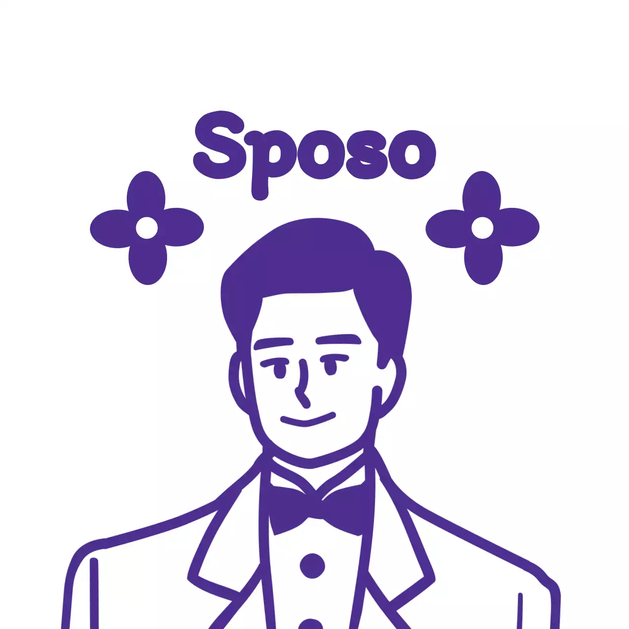 Celebrazione di matrimonio con illustrazione floreale nera