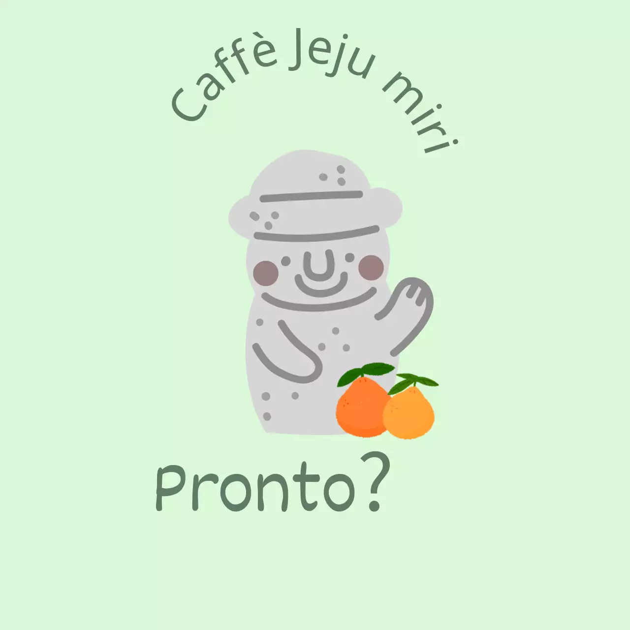 Jeju Cafe Balt, un grazioso caffè color menta che offre mandarini e dolharbang dell'isola di Jeju