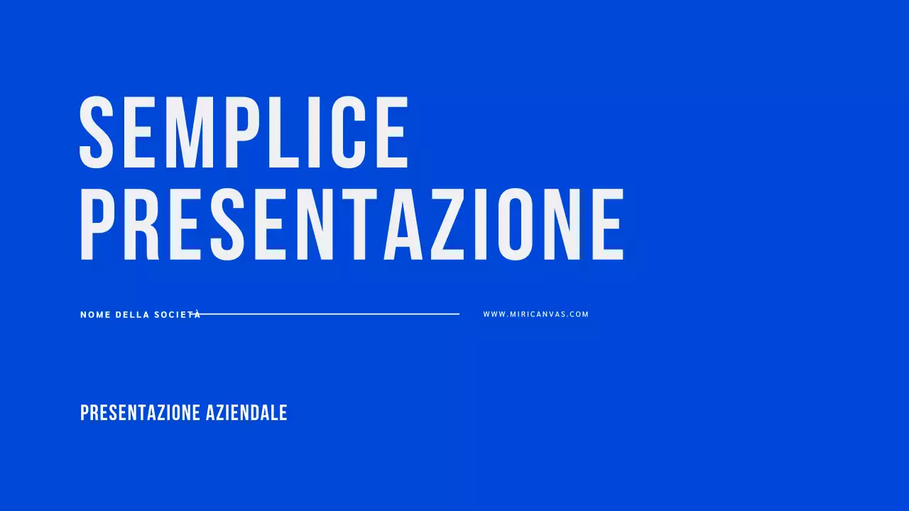 Presentazione di base