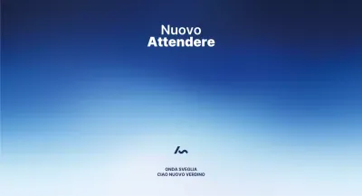 Promuovere un seminario aziendale con un gradiente blu scuro