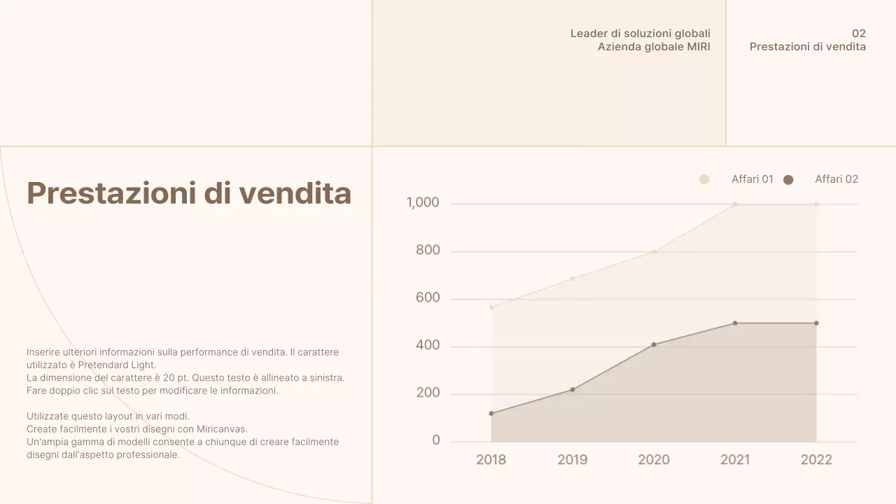 Un semplice profilo aziendale marrone e beige