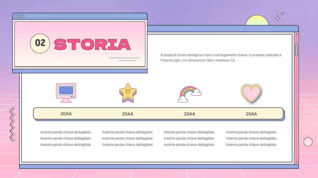 Un profilo aziendale kitsch con sfumature rosa