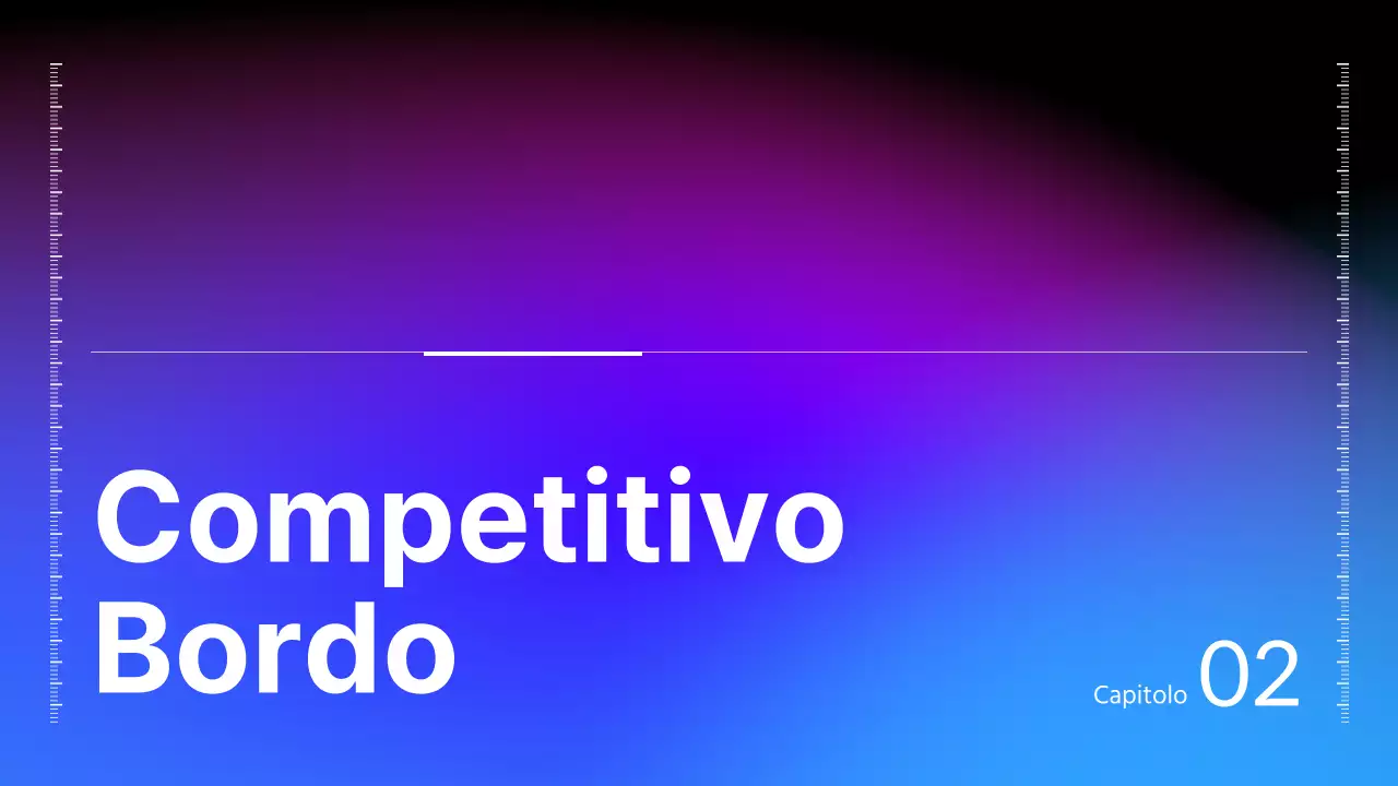 Presentazione IR con concetto di business nero, blu e rosso gradiente