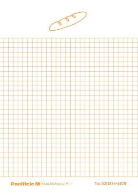 Semplice design di blocco note con illustrazioni di pasticceria