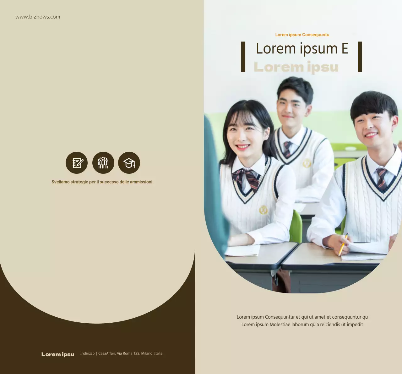 Informazioni sulle scuole specializzate in esami di ammissione all'università di colore marrone