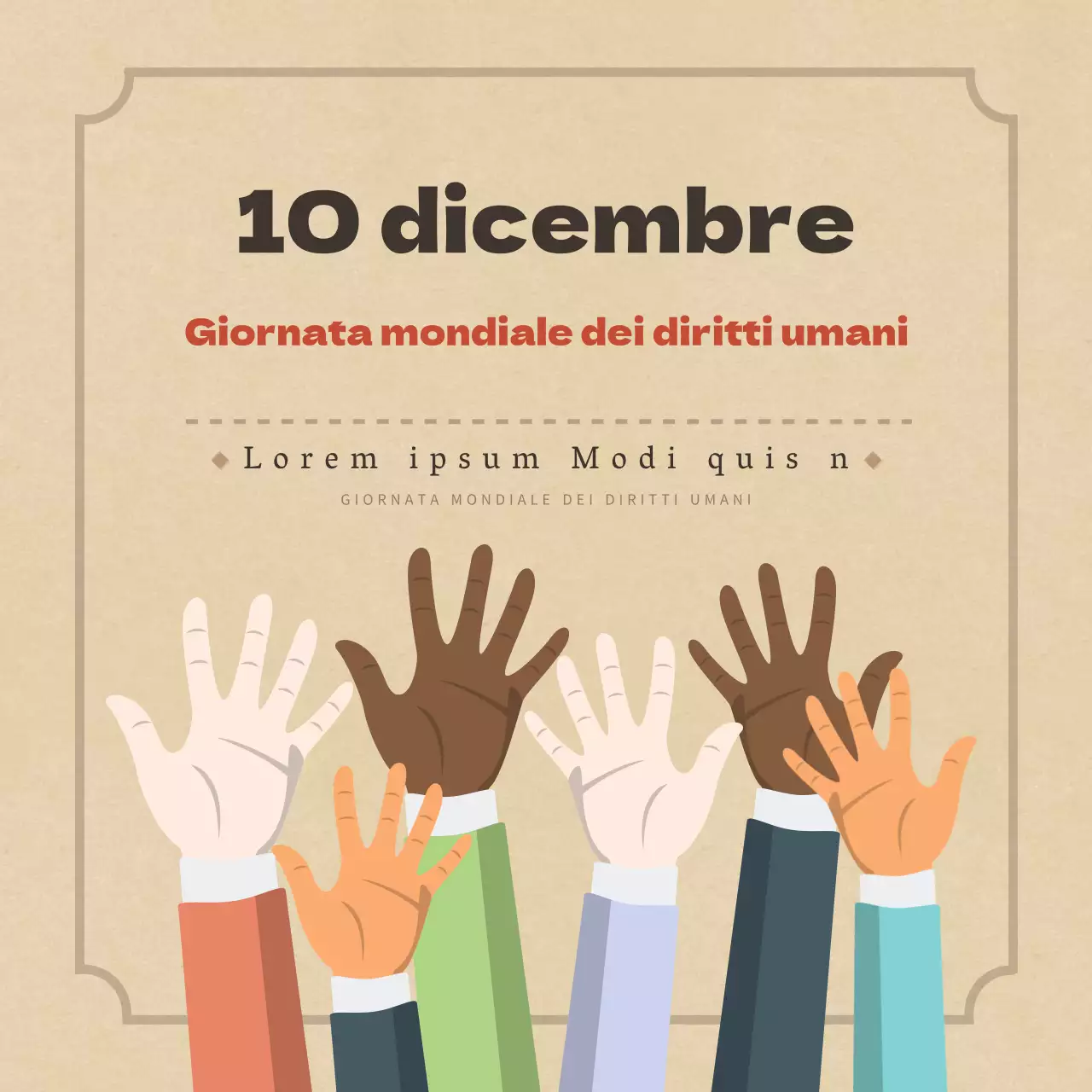 Duclass Giornata mondiale dei diritti umani CardNews Design