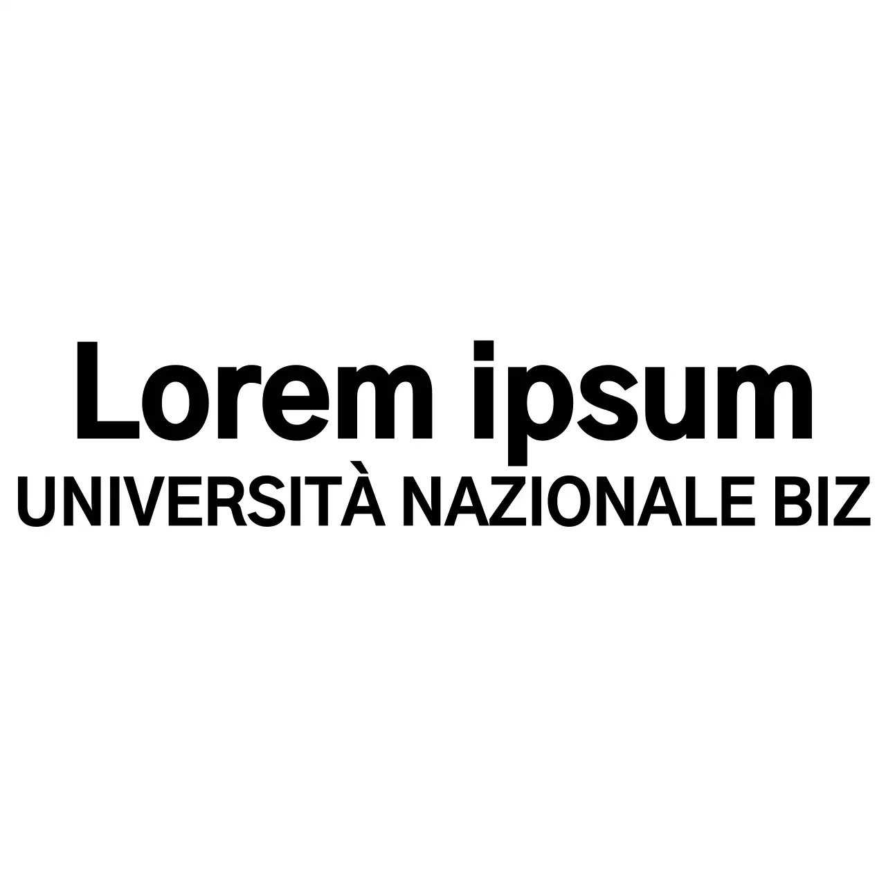 Stile semplice e moderno del logo con emblema universitario per scopi promozionali e divulgativi