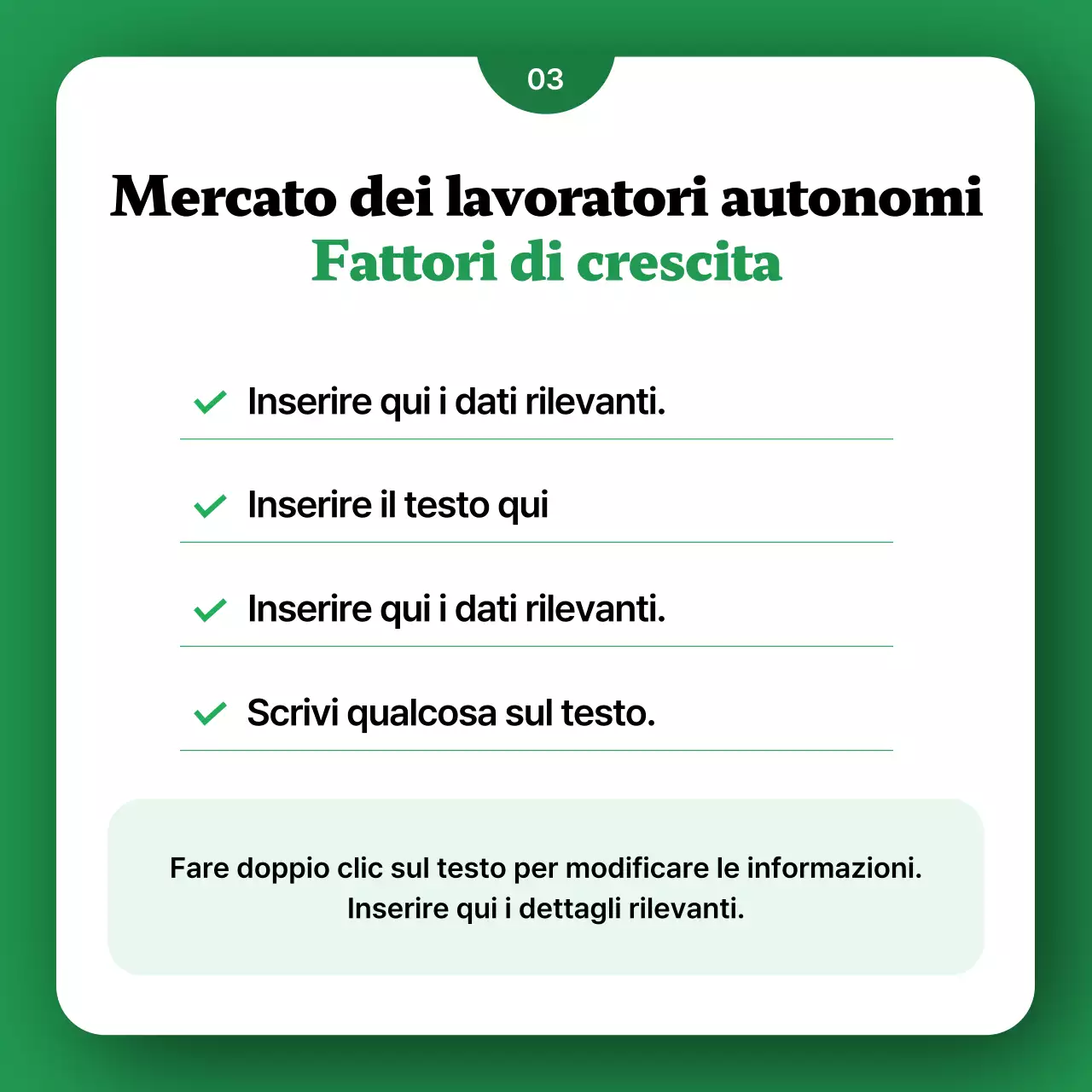 Promuovete la vostra piattaforma per lavoratori ambulanti con simpatiche illustrazioni verdi