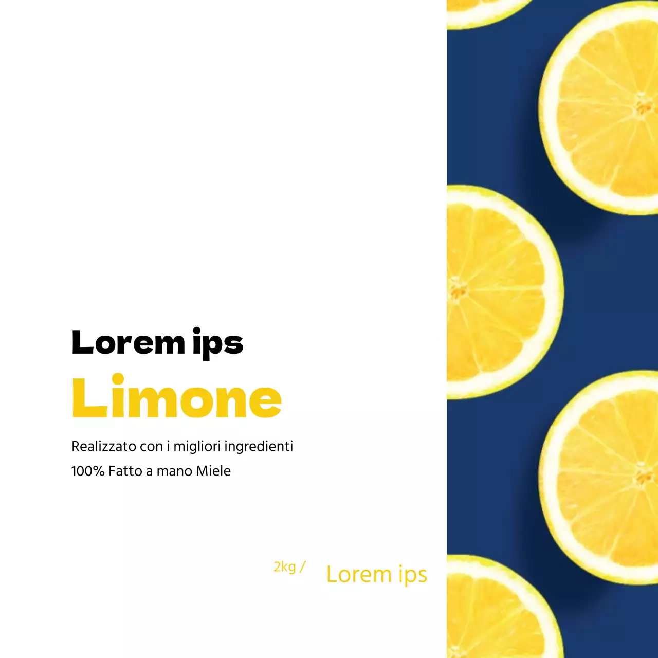 Etichetta per birra artigianale al limone