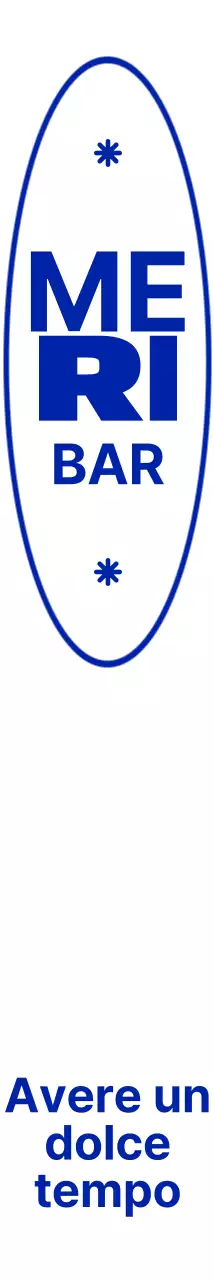 Forme semplici e pulite e testo in blu marino per un caffè alla moda