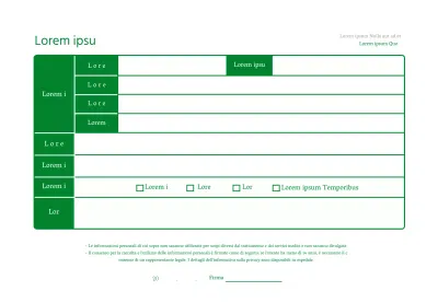 Receptionist dell'ospedale verde semplice