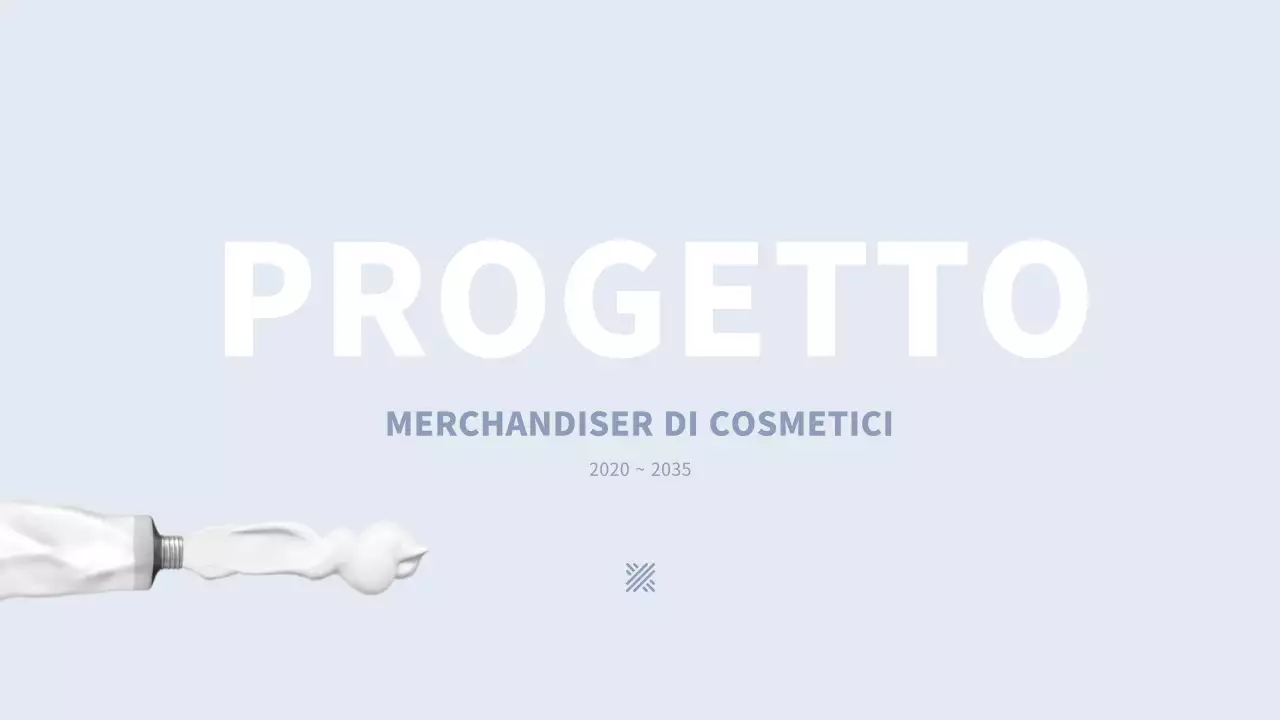 Cartella MD cosmetica semplice in azzurro e nero