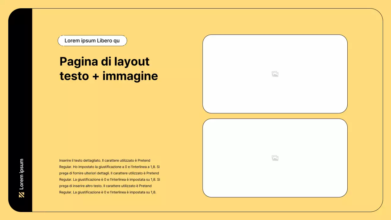 Illustrazione aziendale con linee semplici e colore giallo