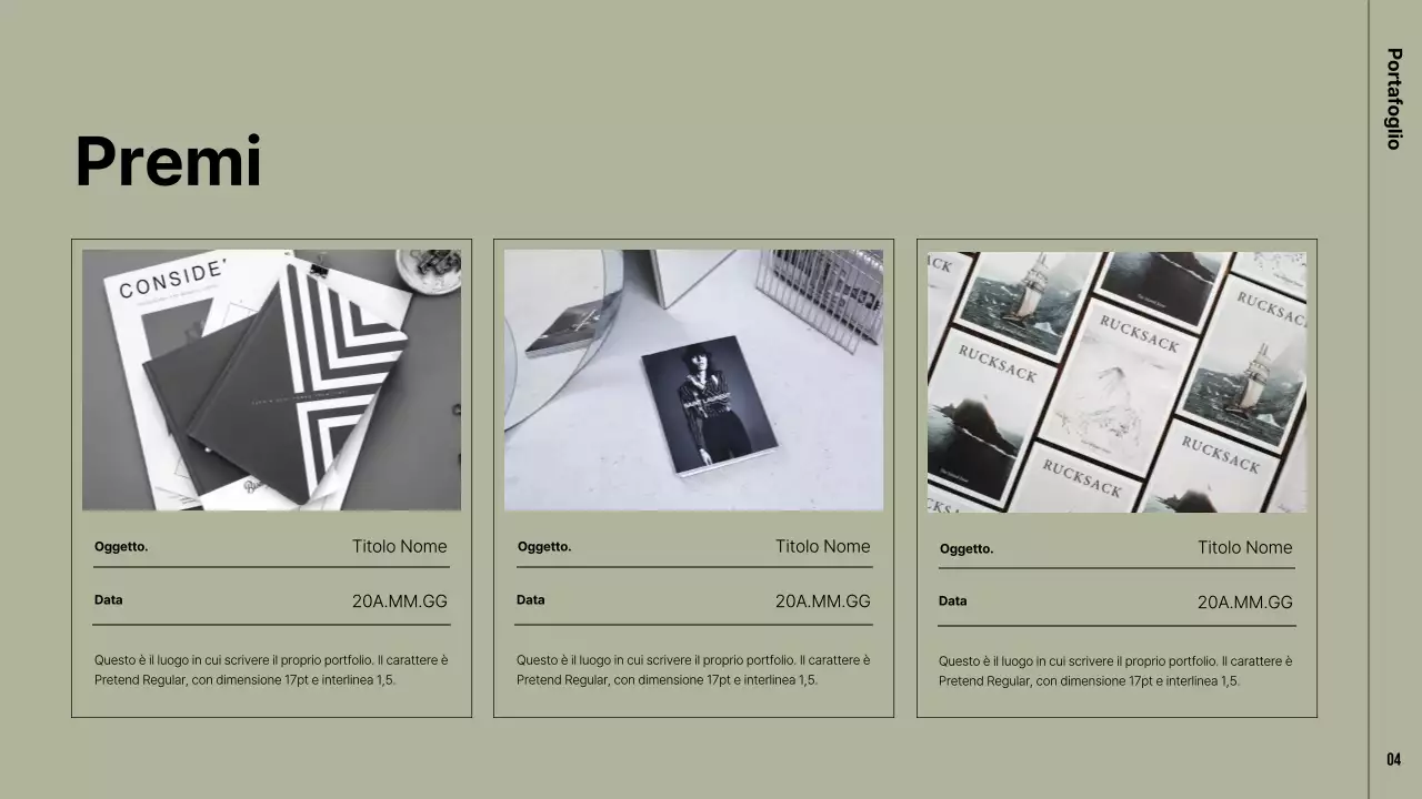 Un portafoglio moderno in kaki e beige