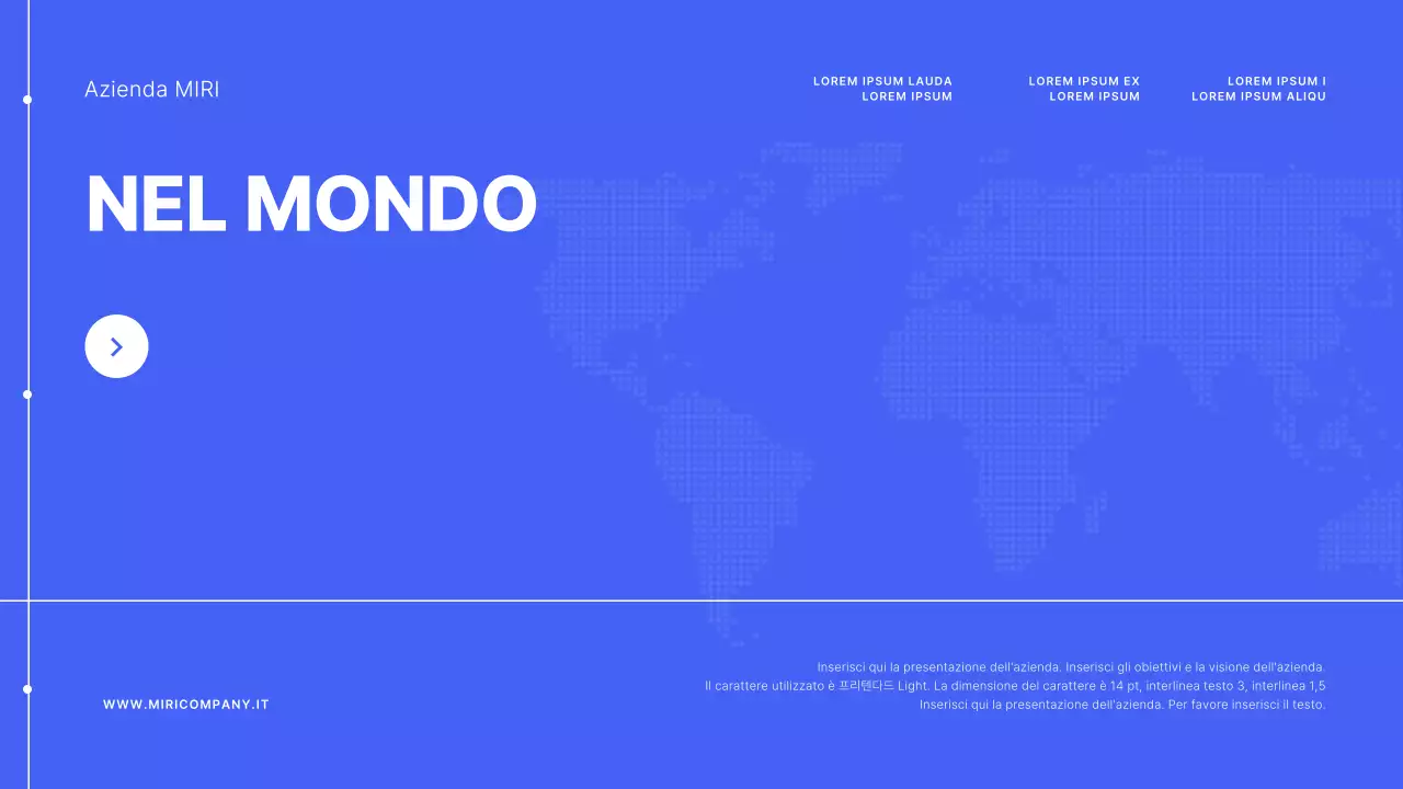 Concetto di linea base in blu e bianco Profilo aziendale