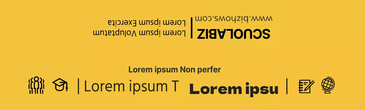 Scuola esplorativa del college giallo e nero